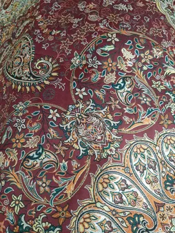 رومیزی ترمه نگین خاتم یزد طرح افشاری کد ZRSH