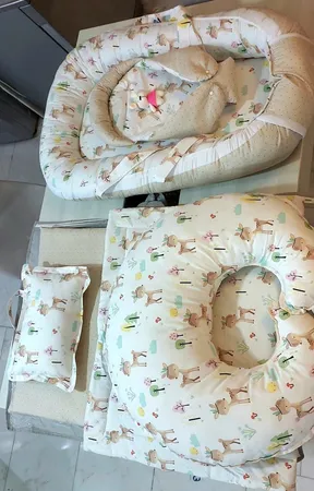سرویس خواب نوزاد طرح آهو مجموعه 6 عددی