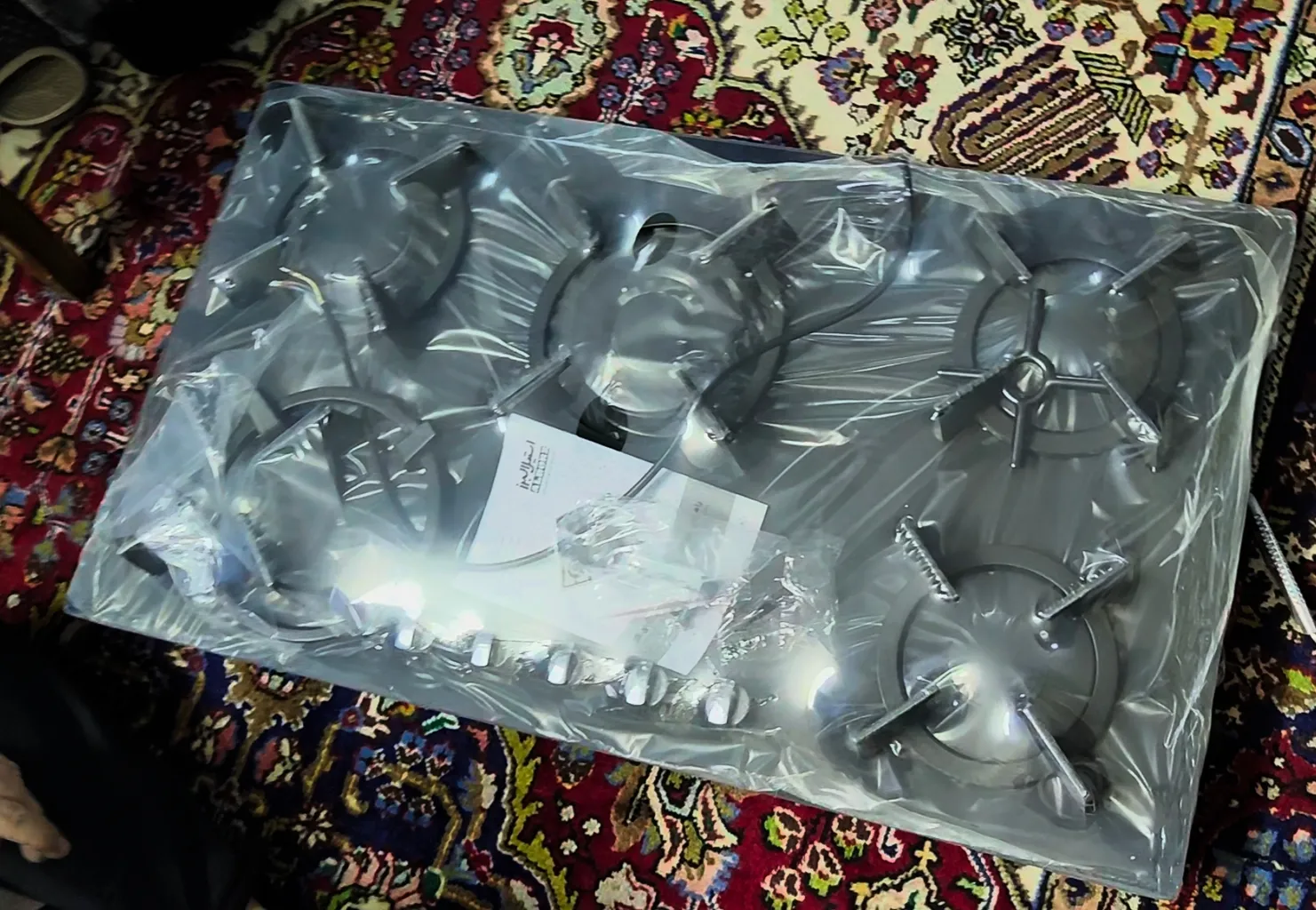 اجاق گاز صفحه‌ای پنج شعله استیل البرز مدل G-5908