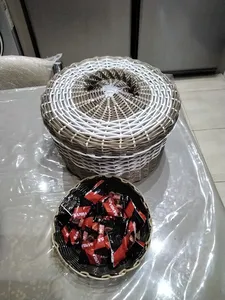 تجریه خرید سبد حصیر بافی ارغوان سازان مدل مینو