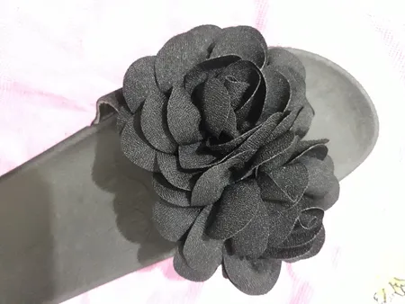 دمپایی زنانه نیکتا مدل L-030-Flower-Bl