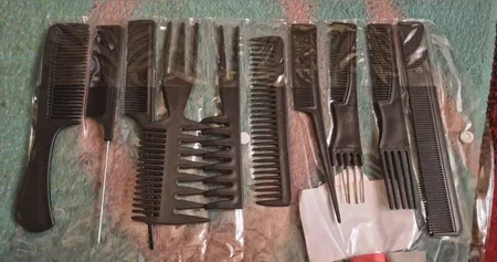 ست شانه مو سافاری کد 31282 بسته 10 عددی