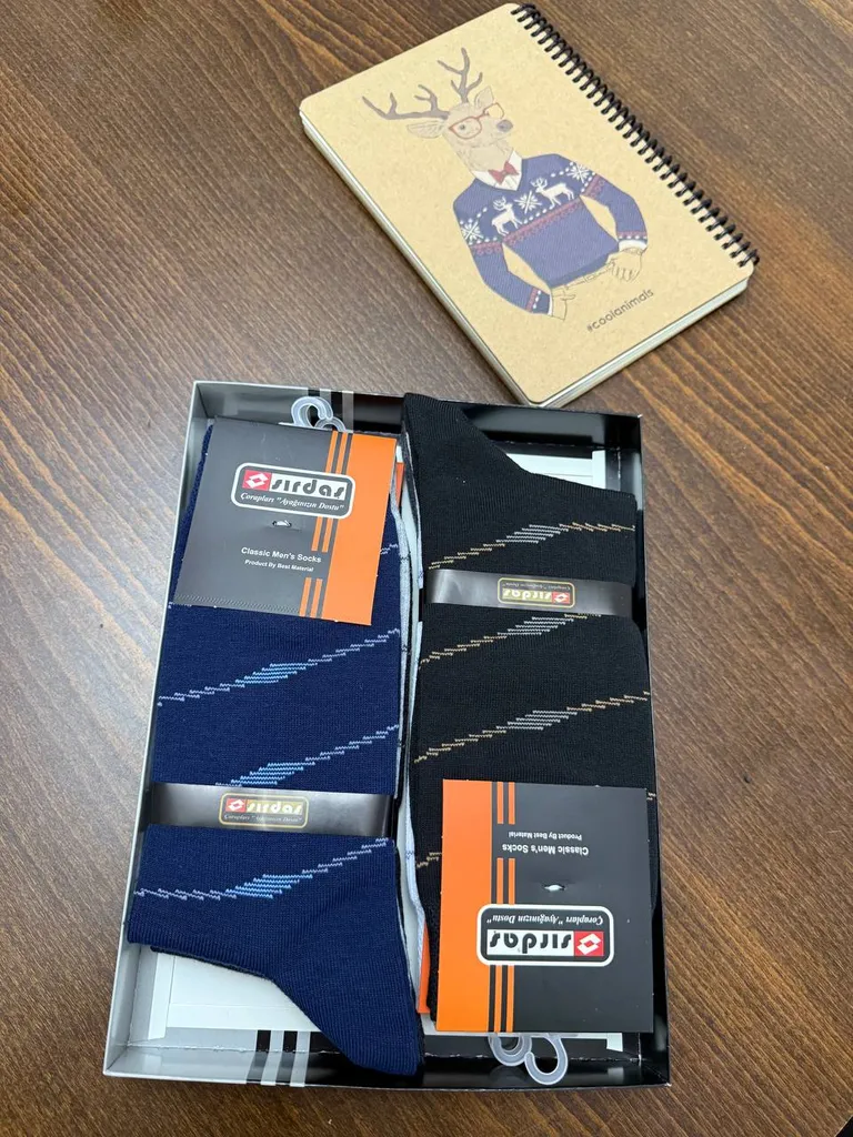 جوراب ساق بلند مردانه سیرداش مدل 134 بسته 6 عددی