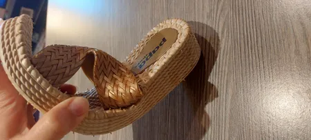 دمپایی زنانه پاپا مدل حصیری K1-GD