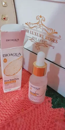 سرم پوست بایو آکوا مدل Rice Raw Pulp Hyaluronic Acid حجم 15 میلی لیتر