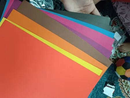 مقوا رنگی مدل 60358 سایز 24×35 سانتی متر بسته 10 عددی