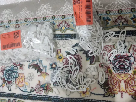 گیره پرده مدل 001 بسته 100 عددی