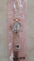 ساعت مچی عقربه ای زنانه مدل دستبندی نگین دار کد 02