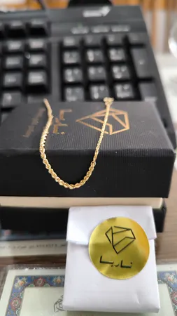 دستبند زنجیری طلا 18 عیار زنانه ناریا مدل طنابی دو تیکه کد S18SH3