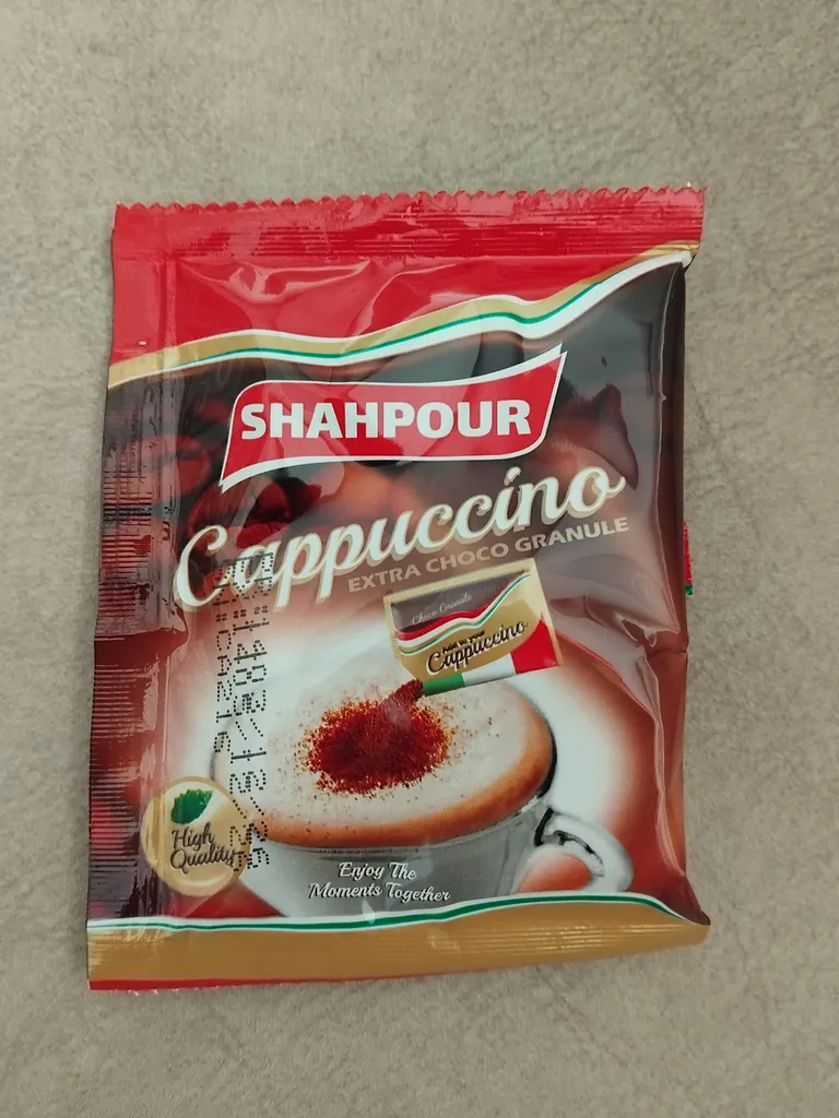 کاپوچینو شاهپور - 580 گرم بسته 25 عددی