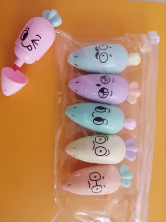 ماژیک علامت گذار طرح هویج مجموعه 6 عددی