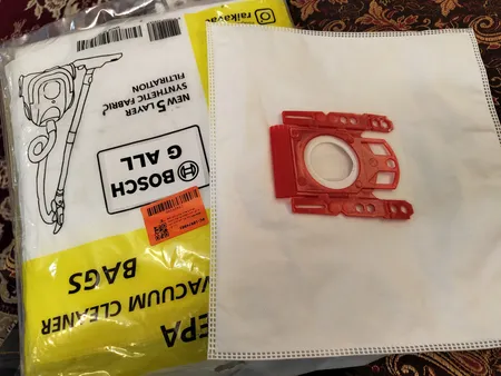 پاکت جاروبرقی رایکا مدل 808-9050 مناسب برای جاروبرقی پارس خزر و بوش تایپ G سه بسته 5 عددی