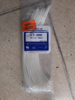 بست کمربندی 30 سانتی متری جی وی مدل GT-300I بسته 100 عددی