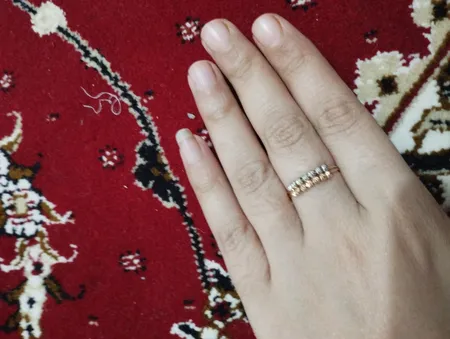 انگشتر طلا 18 عیار زنانه دوست خوب مدل dk272