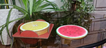 زیرلیوانی ژیوار طرح Fruits