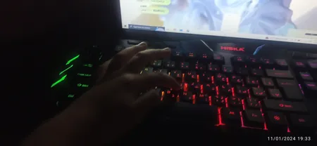 کیبورد گیمینگ هیسکا مدل HX-KEG400 RGB، سوییچ ممبران، Full-Size نورپردازی RGB