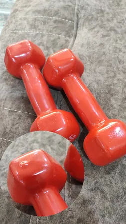 دمبل ایروبیک روکش‌ دار 2 کیلوگرمی بسته دو عددی