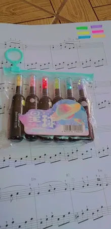 ماژیک علامت گذار طرح کهکشانی مجموعه 6 عددی