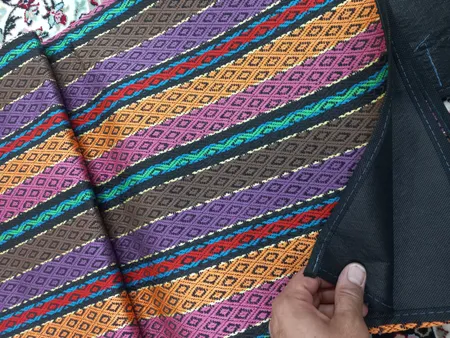 زیرانداز سفری 8 نفره طرح جاجیم مدل 06