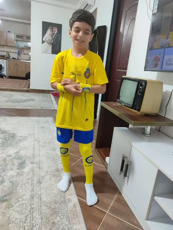 ست 5 تکه لباس ورزشی مردانه طرح النصر مدل رونالدو کد 2024