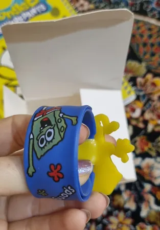 ساعت مچی عقربه ای بچگانه مدل باب اسفنجی عروسکی کد 904