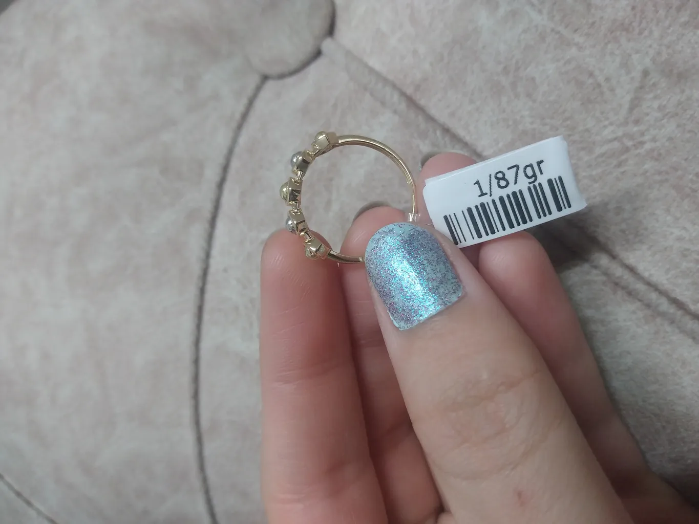 انگشتر طلا 18 عیار زنانه طلای مستجابی مدل 670149