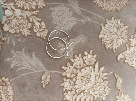 گوشواره حلقه ای استیل مارنا گالری مدل Silver