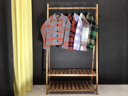 رگال لباس چوبی مدل دو  طبقه تاجدار