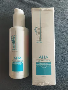 تجریه خرید ژل شستشو و پاک کننده صورت لامینین مدل Aha مناسب پوست چرب حجم 150 میلی لیتر