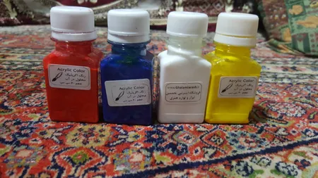 رنگ اکریلیک کد 4 حجم ۶۰ میلی لیتر بسته ۴ عددی