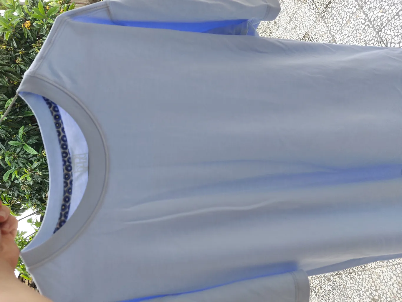 تی شرت آستین کوتاه مردانه رانژ مدل ساده 23RA05 - 409 رنگ آبی