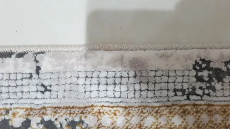 فرش ماشینی طرح colorful کد CO08 زمینه طوسی کرم