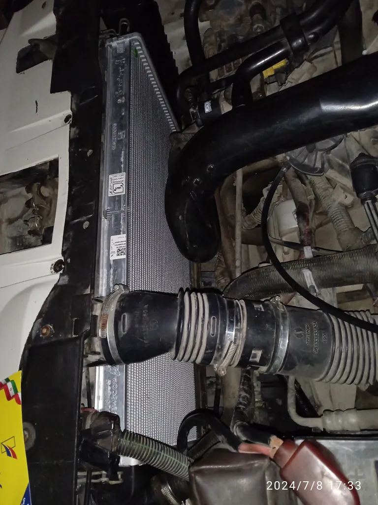 رادیاتور آب کوشش کد 208 مناسب برای پژو 405