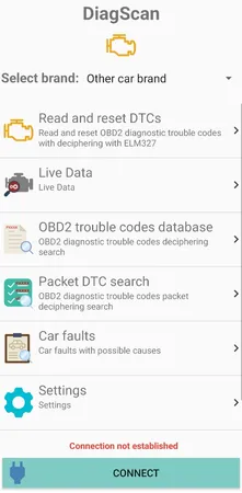 عیب یاب دیاگ بلوتوثی خودرو مدل ELM327 mini V2.1