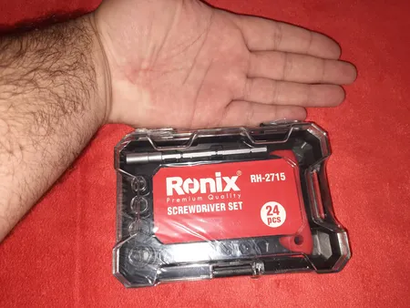 مجموعه 24 عددی پیچ گوشتی جغجغه ای و سری بکس رونیکس مدل RON-2715