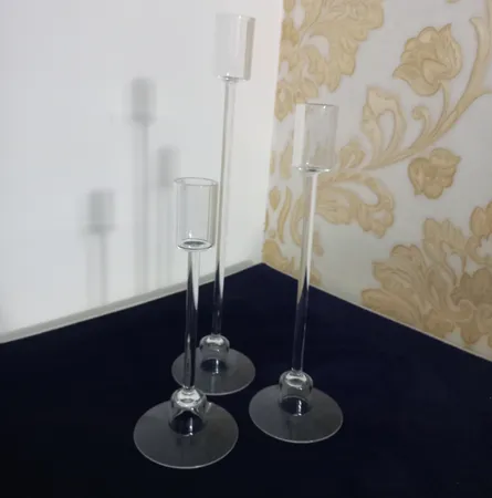 شمعدان مدل ارمغان مناسب برای شمع استوانه‌ای مجموعه 3 عددی