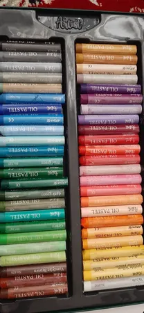 پاستل روغنی 48 رنگ آریا مدل Artist-Bus کد 2604