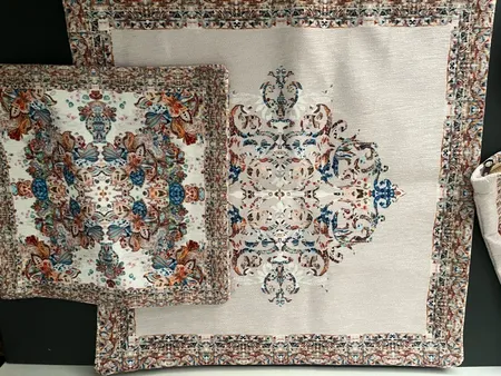 جانماز مدل آبرنگی دورو طرح دار کد 9946