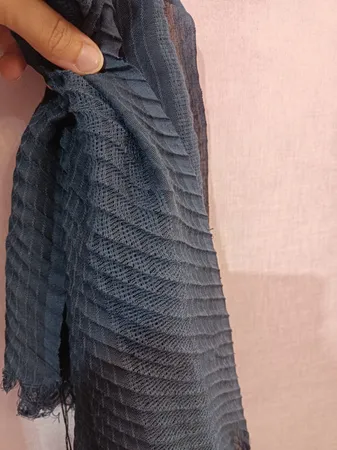 شال زنانه مدل پلیسه حصیری