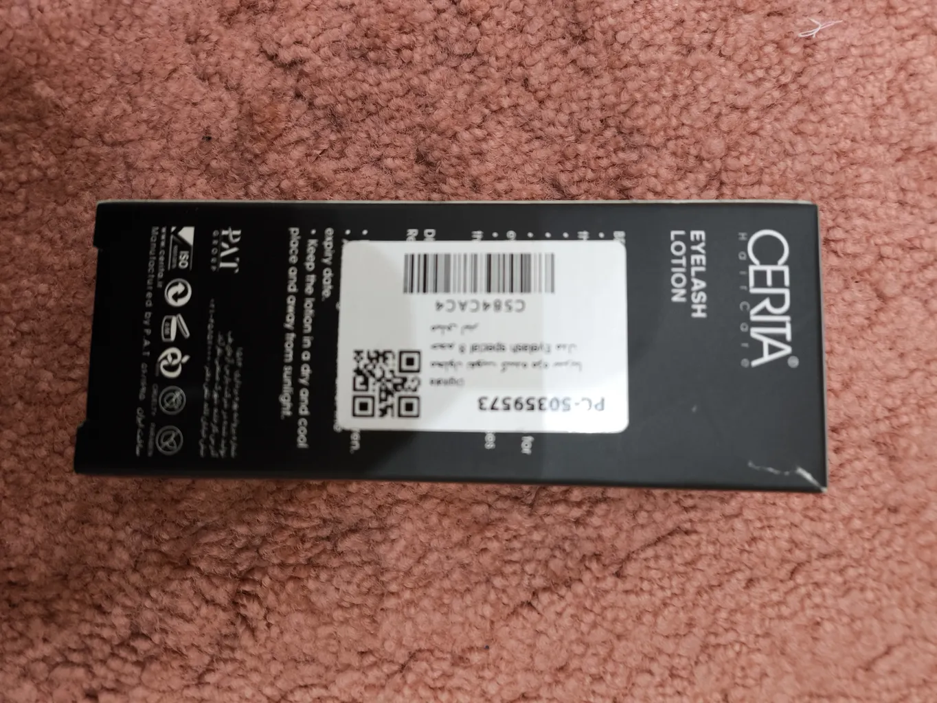 محلول تقویت کننده مژه سریتا مدل Eyelash lotion حجم 8 میلی لیتر