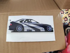 تجریه خرید استیکر لپ تاپ گراسیپا طرح ماشین