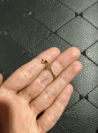 آویز گردنبند طلا 18 عیار زنانه ناریا طرح کلید