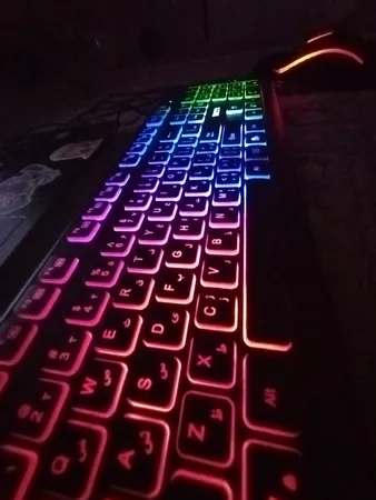 کیبورد تسکو مدل TK 8046،سوییچ ممبران، Full-size، نورپردازی RGB