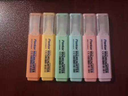 ماژیک علامت گذار پنتر مدل pastel بسته 6 عددی