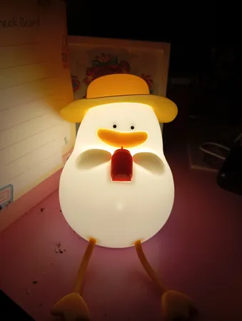 چراغ خواب کودک مدل جوجه اردک سیلیکونی کد 101