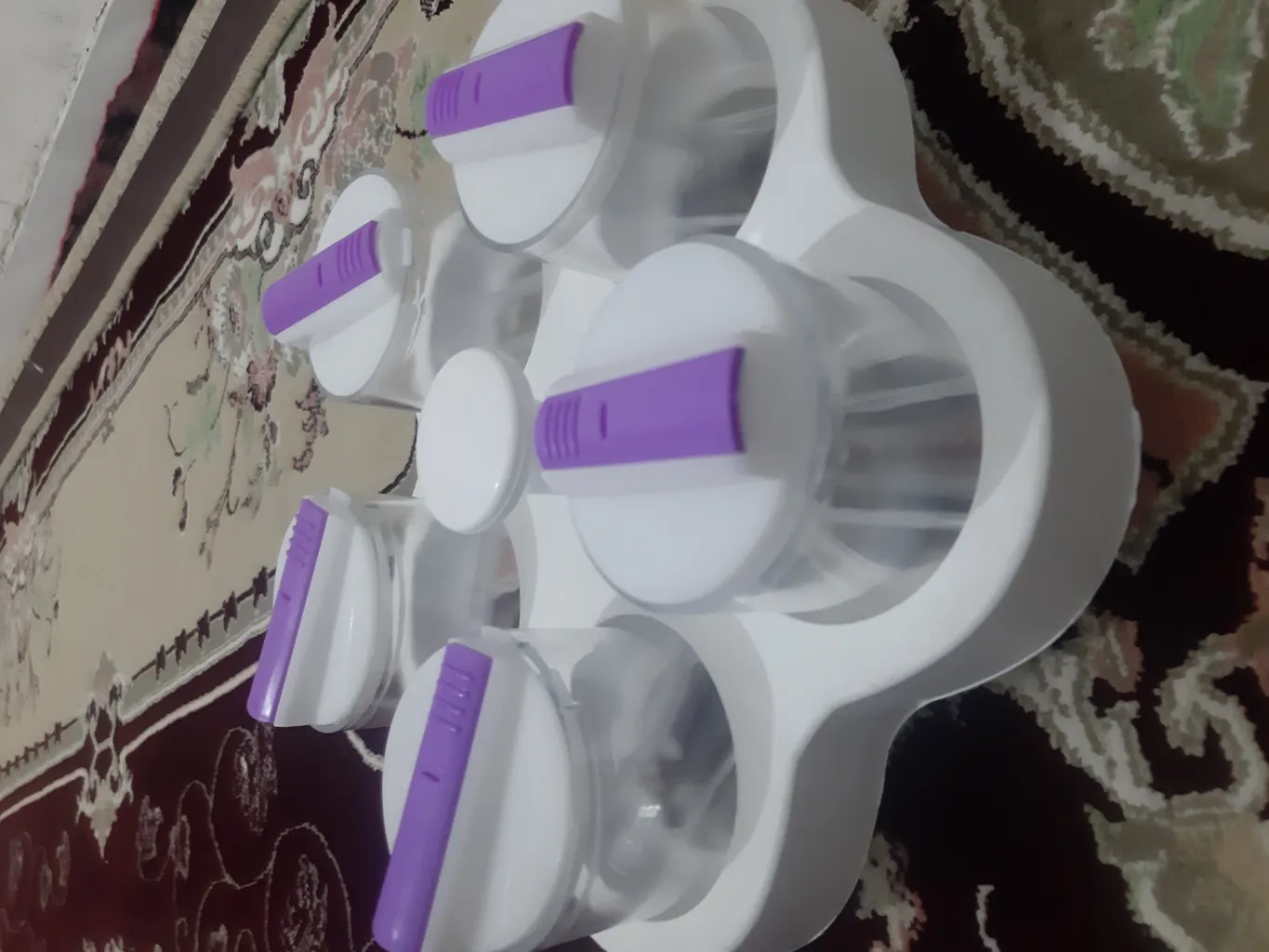 ست جای ادویه 6 پارچه مدل چرخشی 360