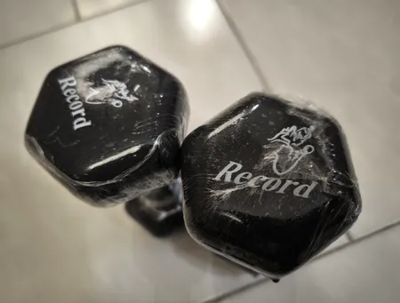 دمبل رکورد مدل A وزن 3 کیلوگرم بسته 2 عددی