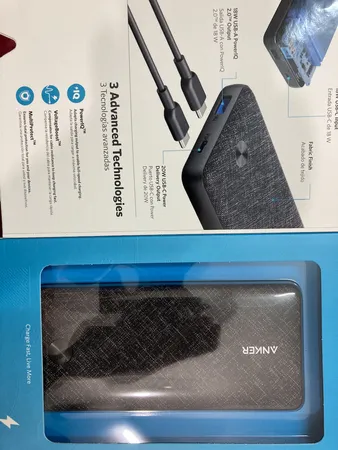 پاوربانک 20 وات انکر مدل A1287 ظرفیت 20000 میلی آمپر ساعت