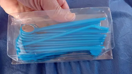 آینه یکبار مصرف دندانپزشکی مدل Pearls بسته 20 عددی