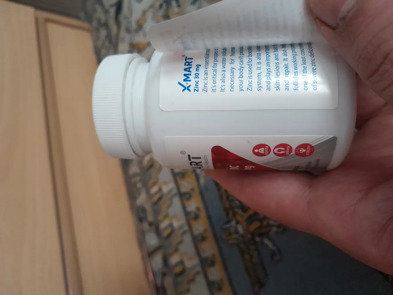 قرص زینک ایکس مارت - 30 میلی گرم بسته 60 عددی